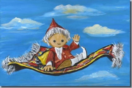 Sandmännchen auf dem Teppich